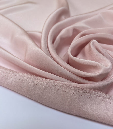 Pink Polyamide Crepe Fabric