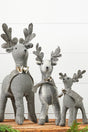 Country Fabric Reindeer - Set of 3