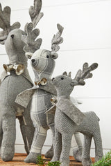 Country Fabric Reindeer - Set of 3