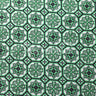 Fabric Tiles Nylon Spandex Fabric - Kelly Black Geometric Tiles Print, 58/60" Width (1 Yard)