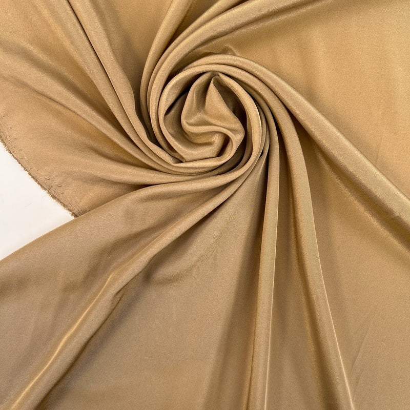 Polyester Crepe Beige Fabric