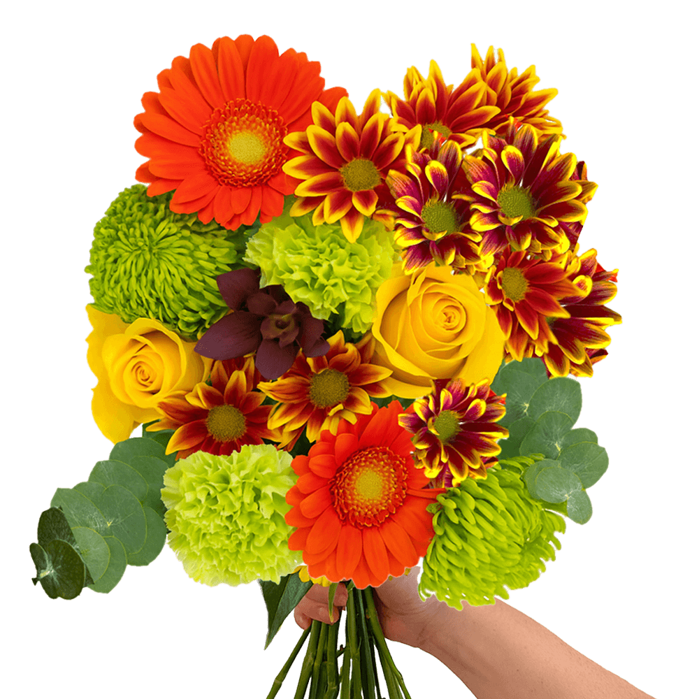 Autumn Mixed Flower Bouquet Fresh Seasonal Floral Arrangement