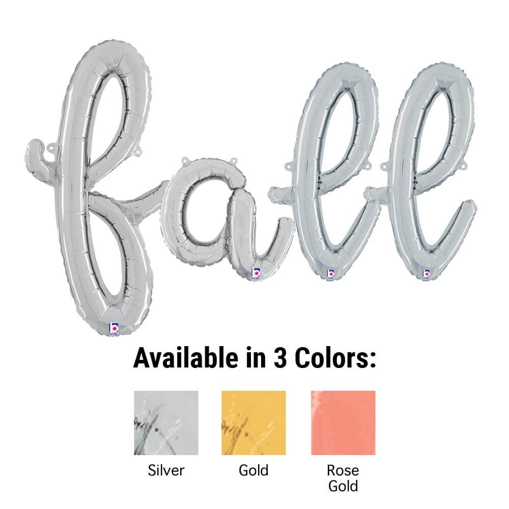 Fall Script Letters Kit Foil Balloon