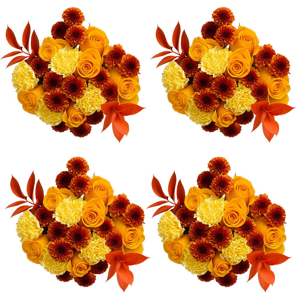 Fall Beauty Fresh Flower Bouquet Seasonal Floral Arrangement Pack