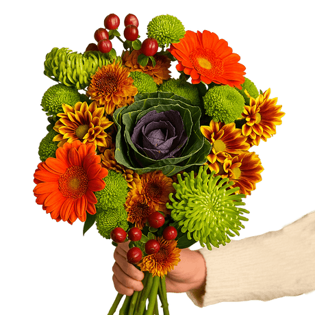 Premium Autumn Hen Bouquet Mix Fresh Seasonal Flower Arrangement