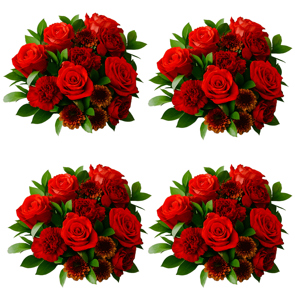 Autumn Straw Hat Flower Bouquet Fresh Mixed Arrangement
