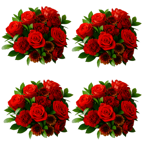 Autumn Straw Hat Flower Bouquet Fresh Mixed Arrangement