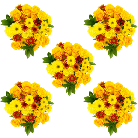 Autumn Delightful Flower Bouquets Fresh Seasonal Bulk Arrangement Set
