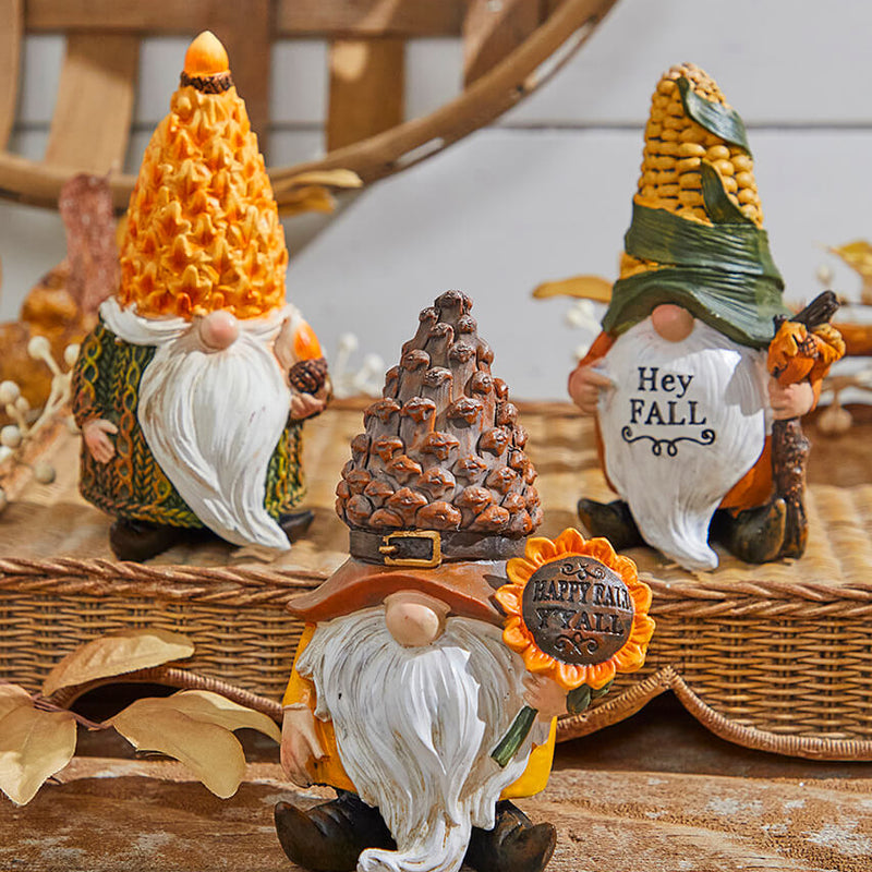 5" Resin Harvest Gnome Figurine