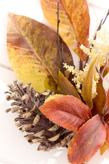 14" Pinecone, Berry & Leaves Pick