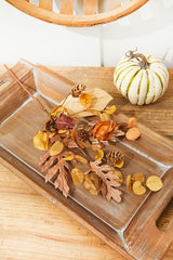 18'' Dry Leaf Lantern Fruit Spray