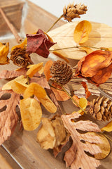 18'' Dry Leaf Lantern Fruit Spray