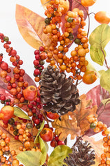 35" Mixed Berry, Leaves & Pinecone Spray