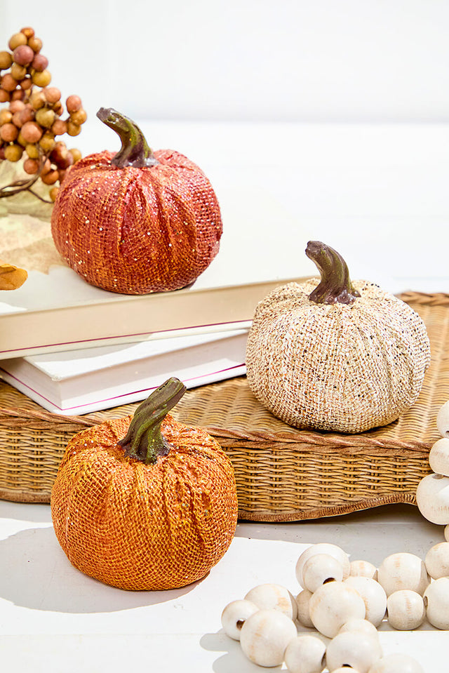 4" Resin Harvest Pumpkin