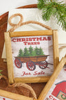 5.5 Inch Wood Holiday Scene Hanging Sign Decorative Christmas Wall & Tree Ornament
