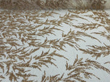 Fashion Beaded Lace With Glitter Mesh Fabric - Hand Beaded Vine Lace, Glitter Mesh, 54" Width (1 Yard)