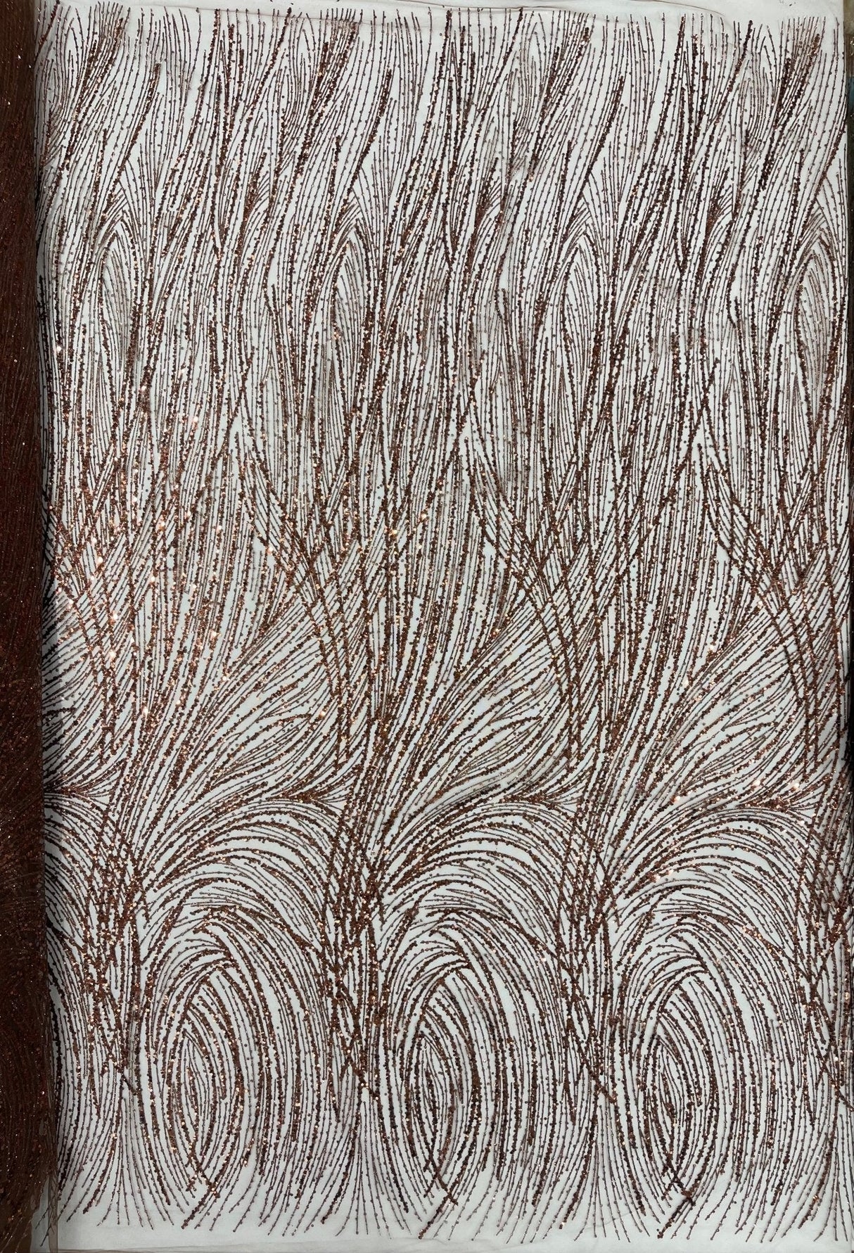Fashion Glitter Design On A Mesh Lace Polyester Fabric - Glitter Mesh Lace, 54" Width, 36" Length (1 Yard)