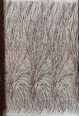 Fashion Glitter Design On A Mesh Lace Polyester Fabric - Glitter Mesh Lace, 54" Width, 36" Length (1 Yard)
