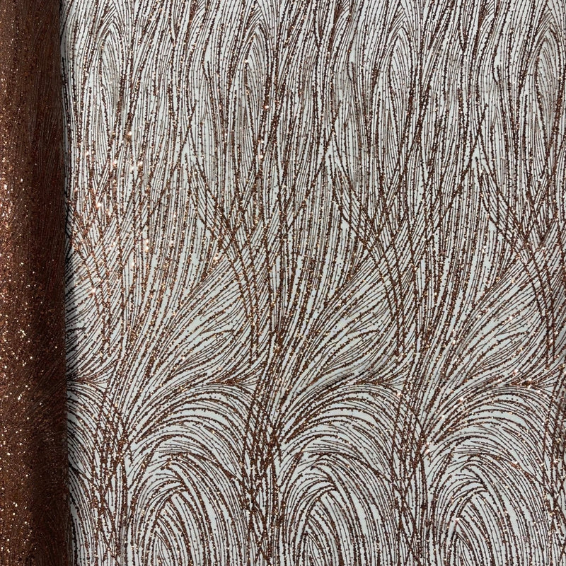 Fashion Glitter Design On A Mesh Lace Polyester Fabric - Glitter Mesh Lace, 54" Width, 36" Length (1 Yard)