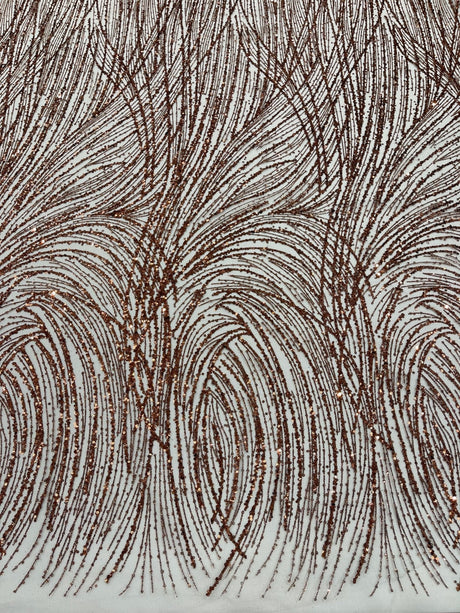 Fashion Glitter Design On A Mesh Lace Polyester Fabric - Glitter Mesh Lace, 54" Width, 36" Length (1 Yard)