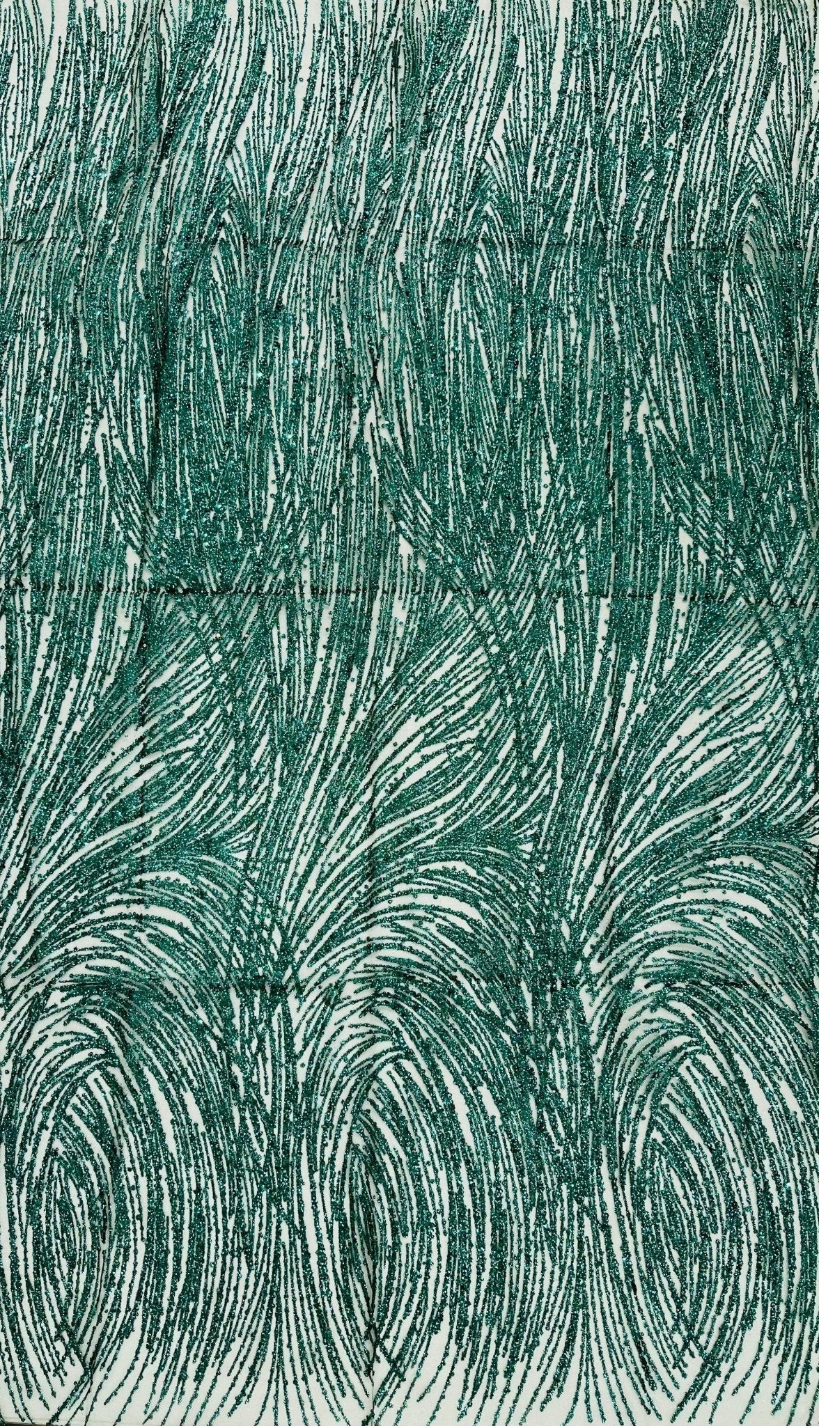 Fashion Glitter Design On A Mesh Lace Polyester Fabric - Glitter Mesh Lace, 54" Width, 36" Length (1 Yard)