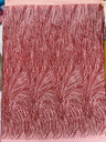Fashion Glitter Design On A Mesh Lace Polyester Fabric - Glitter Mesh Lace, 54" Width, 36" Length (1 Yard)