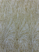 Fashion Glitter Design On A Mesh Lace Polyester Fabric - Glitter Mesh Lace, 54" Width, 36" Length (1 Yard)