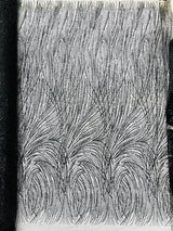 Fashion Glitter Design On A Mesh Lace Polyester Fabric - Glitter Mesh Lace, 54" Width, 36" Length (1 Yard)