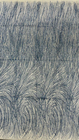 Fashion Glitter Design On A Mesh Lace Polyester Fabric - Glitter Mesh Lace, 54" Width, 36" Length (1 Yard)