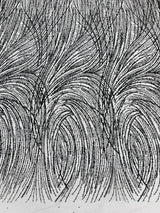 Fashion Glitter Design On A Mesh Lace Polyester Fabric - Glitter Mesh Lace, 54" Width, 36" Length (1 Yard)