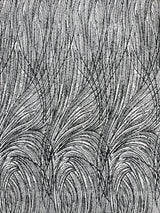 Fashion Glitter Design On A Mesh Lace Polyester Fabric - Glitter Mesh Lace, 54" Width, 36" Length (1 Yard)