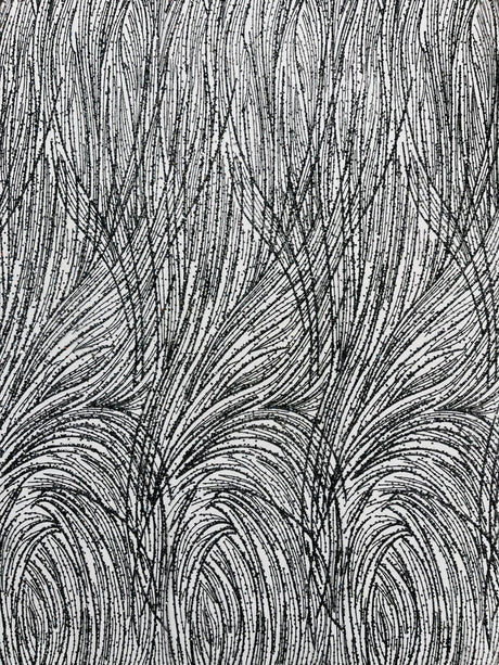 Fashion Glitter Design On A Mesh Lace Polyester Fabric - Glitter Mesh Lace, 54" Width, 36" Length (1 Yard)
