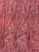 Fashion Glitter Design On A Mesh Lace Polyester Fabric - Glitter Mesh Lace, 54" Width, 36" Length (1 Yard)