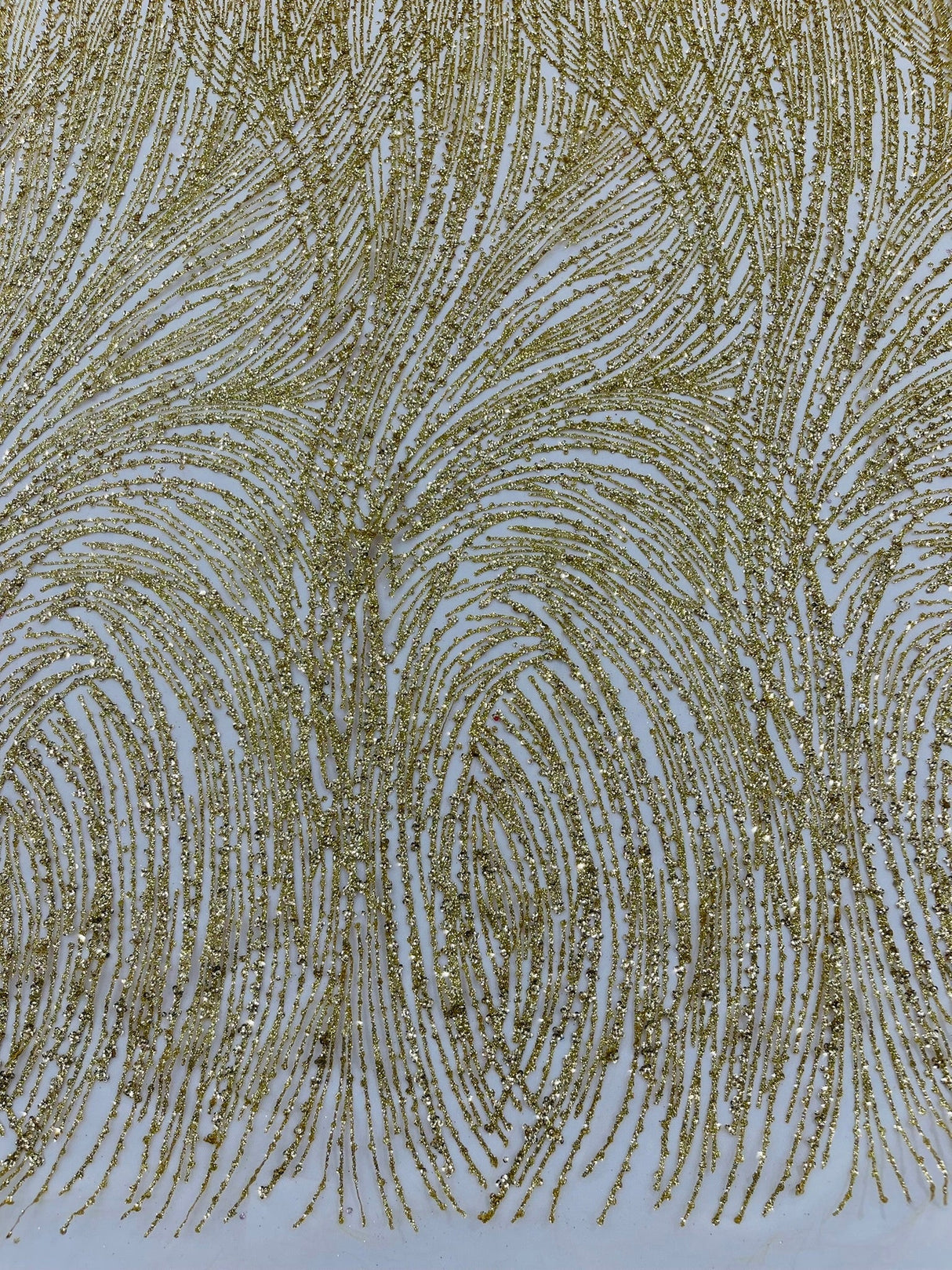 Fashion Glitter Design On A Mesh Lace Polyester Fabric - Glitter Mesh Lace, 54" Width, 36" Length (1 Yard)