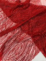 Fashion Glitter Design On A Mesh Lace Polyester Fabric - Glitter Mesh Lace, 54" Width, 36" Length (1 Yard)