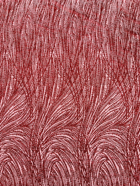 Fashion Glitter Design On A Mesh Lace Polyester Fabric - Glitter Mesh Lace, 54" Width, 36" Length (1 Yard)