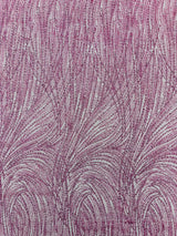 Fashion Glitter Design On A Mesh Lace Polyester Fabric - Glitter Mesh Lace, 54" Width, 36" Length (1 Yard)