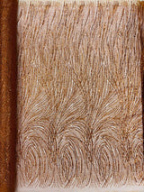 Fashion Glitter Design On A Mesh Lace Polyester Fabric - Glitter Mesh Lace, 54" Width, 36" Length (1 Yard)
