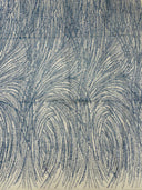 Fashion Glitter Design On A Mesh Lace Polyester Fabric - Glitter Mesh Lace, 54" Width, 36" Length (1 Yard)