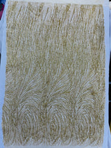 Fashion Glitter Design On A Mesh Lace Polyester Fabric - Glitter Mesh Lace, 54" Width, 36" Length (1 Yard)