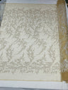 Fashion Beaded Vine Lace Polyester Fabric - Beaded Vine Pattern, 54" Width (1 Yard)