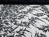 Fashion Beaded Vine Lace Polyester Fabric - Beaded Vine Pattern, 54" Width (1 Yard)