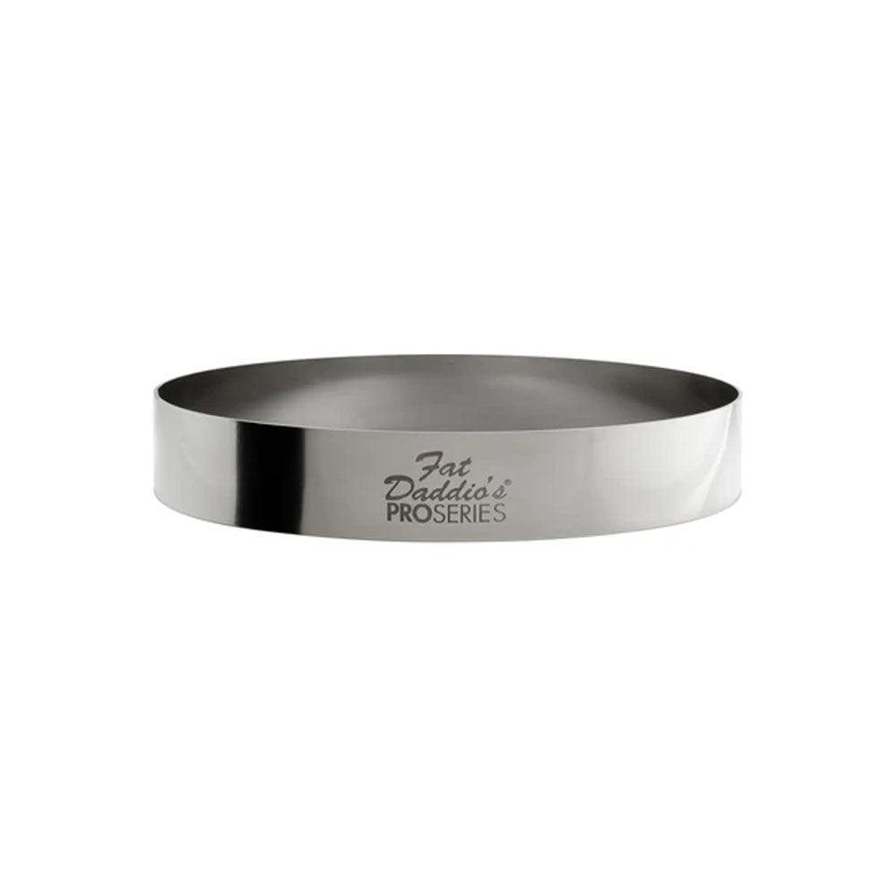 Fat Daddio's Stainless Steel Round Cake Ring, 4" x 3/4" High