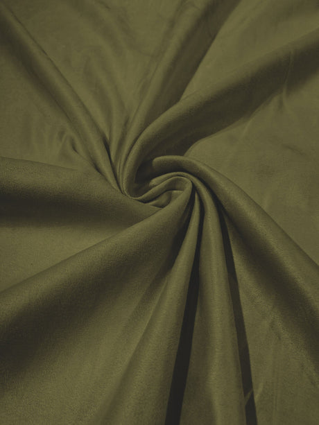 Faux Suede Polyester Fabric - Solid, 58" Width (1 Yard)