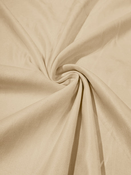 Faux Suede Polyester Fabric - Solid, 58" Width (1 Yard)