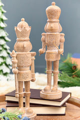 15" Resin Wood Carved Toy Soldier