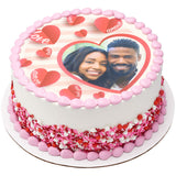 Valentine Fusion Mix 27 oz Container of Sprinkle Mix Pearls Quins Hearts