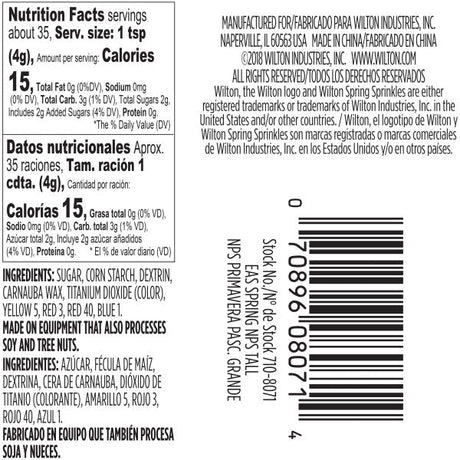 Wilton Spring Nonpareils Sprinkles, 4.97 oz.