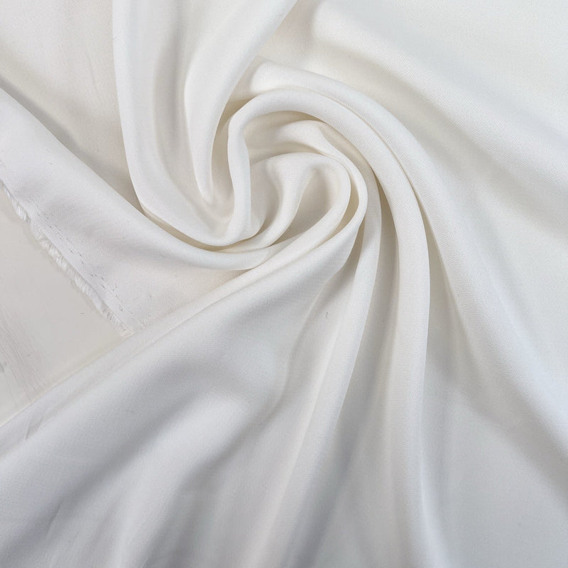 Cotton Crepe Fabric White