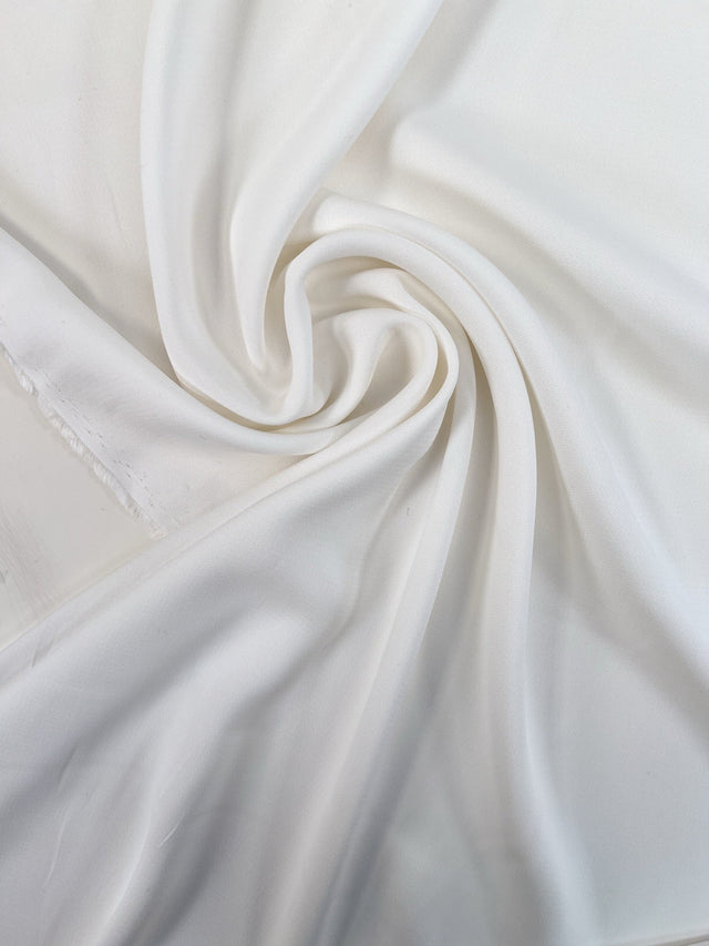 Cotton Crepe Fabric White